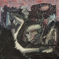 Water bird., Wodny ptak., Oil on canvas, olej na płótnie, 30x30 cm, 2017