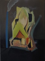 Longing., Tęsknota., Oil on canvas, olej na płónie, 60x45 cm, 2013