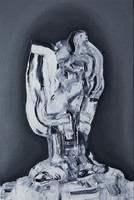 Larva., Larwa., Oil on canvas, olej na płótnie, 50x40 cm, 2012