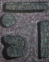 Abstraction of worship., Abstrakcja kultu., Oil on canvas, olej na płótnie, 50x35 cm, 2012