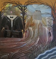 Marriage., Małżeństwo., Oil on canvas, olej na płótnie, 51X54 cm, 2014