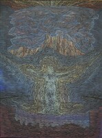 Divine intervention., Boska interwencja., Oil on canvas, olej na płótnie, 70x50 cm, 2016