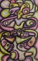 Great Mother IV., Wielka Matka IV., Oil on baner, olej na banerze, 72X45 cm, 2022