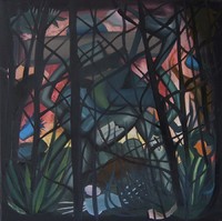 From every forest there is a way out., Z kazdego lasu można wyjsć., Oil on canvas, olej na płónie, 55x55 cm, 2013