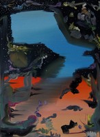 Blue sky is still most beautiful., Błękit nieba i tak jest najładniejszy., Oil on canvas, olej na płónie, 80x60 cm, 2013