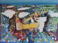 English landscape., English landscape., Oil on canvas, olej na płótnie, 50x70 cm, 2012