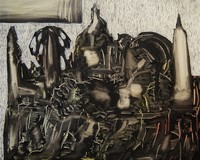 Still life with grapes., Martwa natura z winogronami., Oil on canvas, olej na płótnie, 70x80 cm, 2017