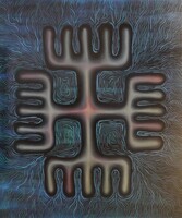 ,,Ręce Boga.'', ,,Hands of a God.'', olej na płótnie, oil on canvas, 60X50cm, 2019