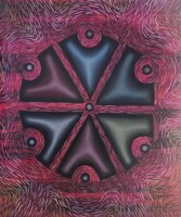 ,,Perun.'', olej na płótnie, oil on canvas, 60X50cm, 2019