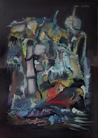 Luna park., Oil on canvas, olej na płónie, 100x70 cm, 2013