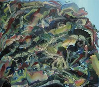 Overloading., Przeładowanie., Oil on canvas, olej na płónie, 70x80 cm, 2013